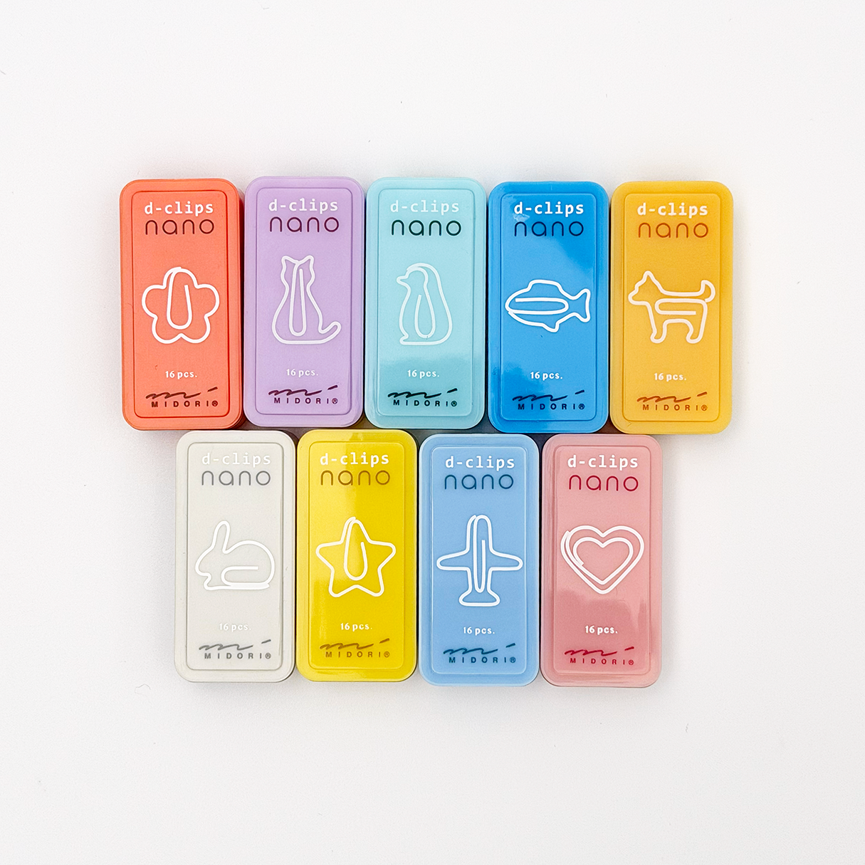 D-Clips Nano Shaped Paper Clips (MIDORI)