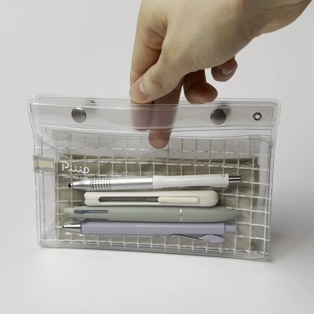 japanese stationery inside kokuyo piiip pen case standard type with hand