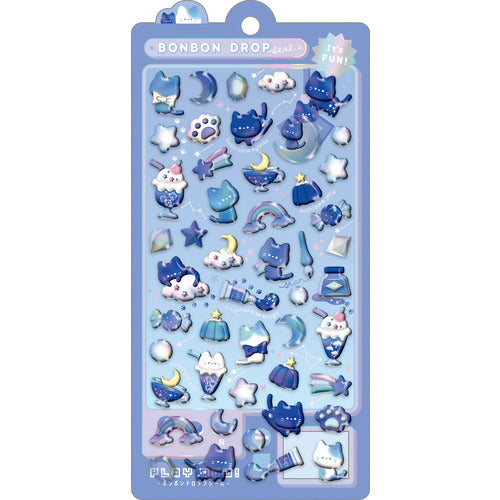Bonbon Drop Themed Puffy Stickers