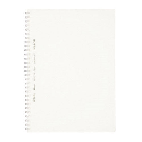 Kokuyo Soft Ring Clear Notebook - Grid Dot Ruled - B5 - None