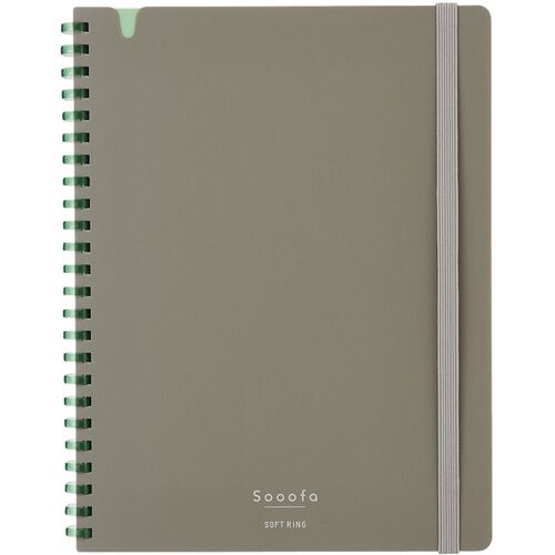 Kokuyo Soft Ring Notebook Sufa 4mm Grid A5 Slim 80 Sheets - None