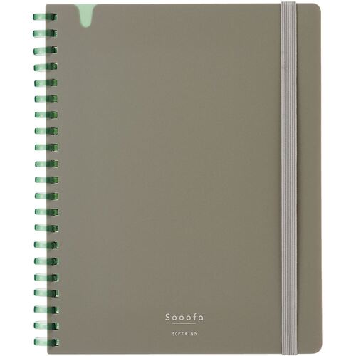 Kokuyo Soft Ring Notebook Sufa 4mm Grid B6 Slim 80 Sheets - None