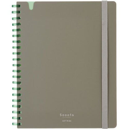 Kokuyo Soft Ring Notebook Sufa 4mm Grid B6 Slim 80 Sheets - None