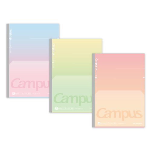 Kokuyo Limited Campus Flat Comfortable Notebook Positive & Relax 3-Pack - A ruled