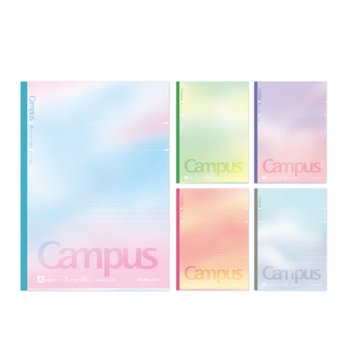 KOKUYO Limited Campus Positive & Relax Notebook 5-Pack - A ruled