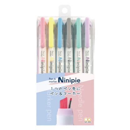 Sun-Star Stationery Pen & Marker Ninipie (Ninipie) S4591739 6-Piece Set - Variant 1