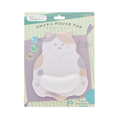 Sun-Star Stationery Onaka Mouse Pad - Calico Cat