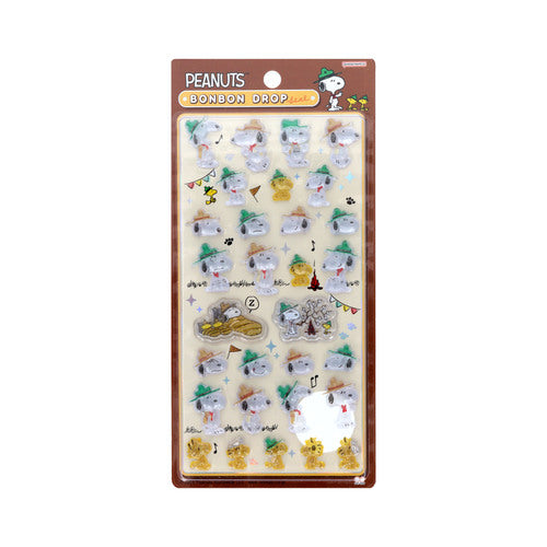 Sun-Star Stationery Bonbon Drop Seal Stickers - Snoopy - None