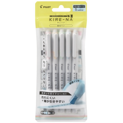 Pilot KIRE-NA Highlighter 5-Color Set
