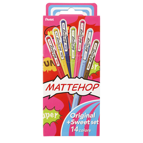 Mattehop Gel Ink Pen Set (Pentel)