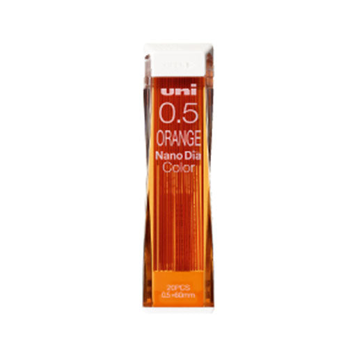 Mitsubishi Pencil Uni NanoDia Colored Lead 0.5mm uni0.5-212ND - Orange