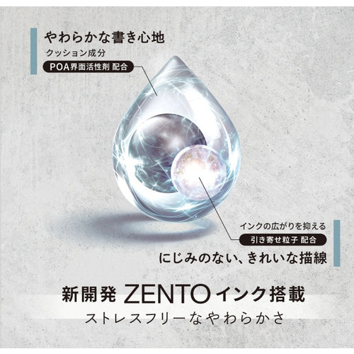 uni-ball ZENTO Flow Model Water Based Ballpoint Pen