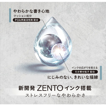 uni-ball ZENTO Flow Model Water Based Ballpoint Pen