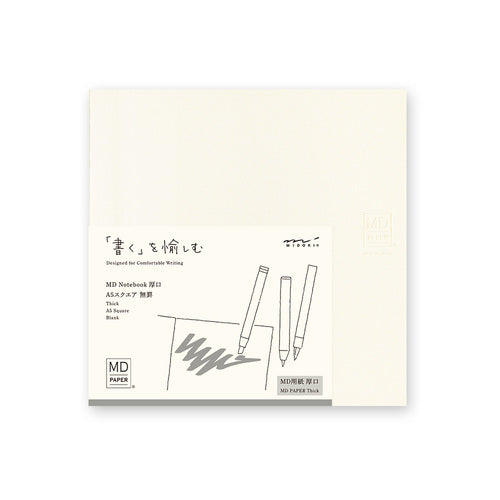 Midori MD Notebook Thick Blank - A5 Square