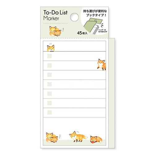Cute Animal Sticky To-Do List Pad (MIND WAVE)