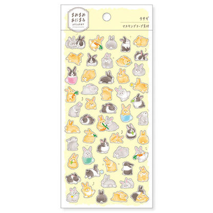 Mamemame Cute Animal Stickers (MIND WAVE)