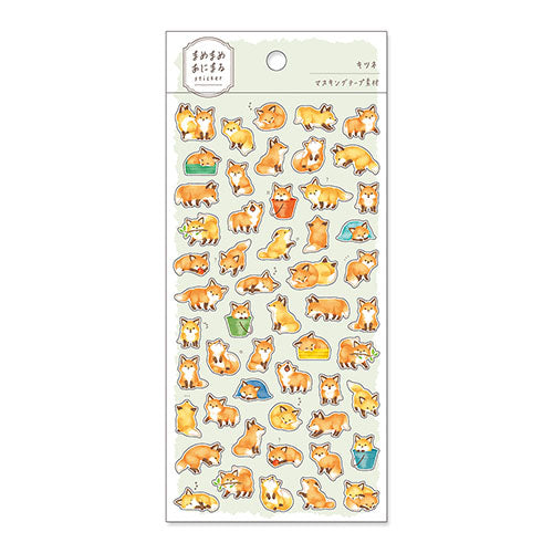 Mamemame Cute Animal Stickers (MIND WAVE)