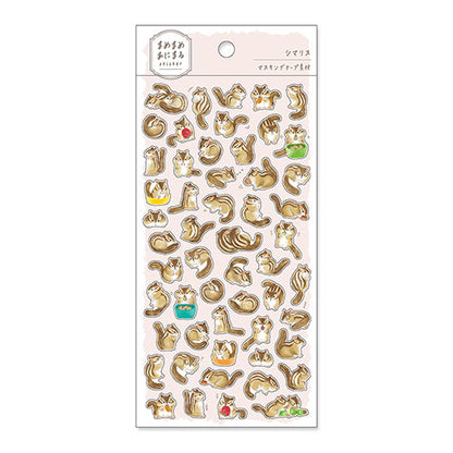 Mamemame Cute Animal Stickers (MIND WAVE)