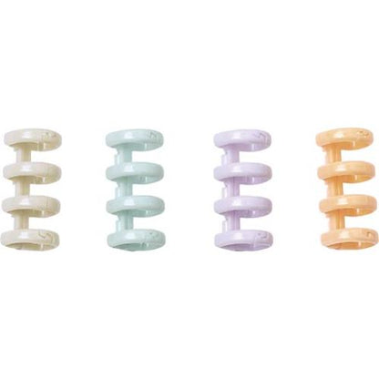 Loose Leaf Rings 4-Hole Type [Pack of 8] (Sonic)