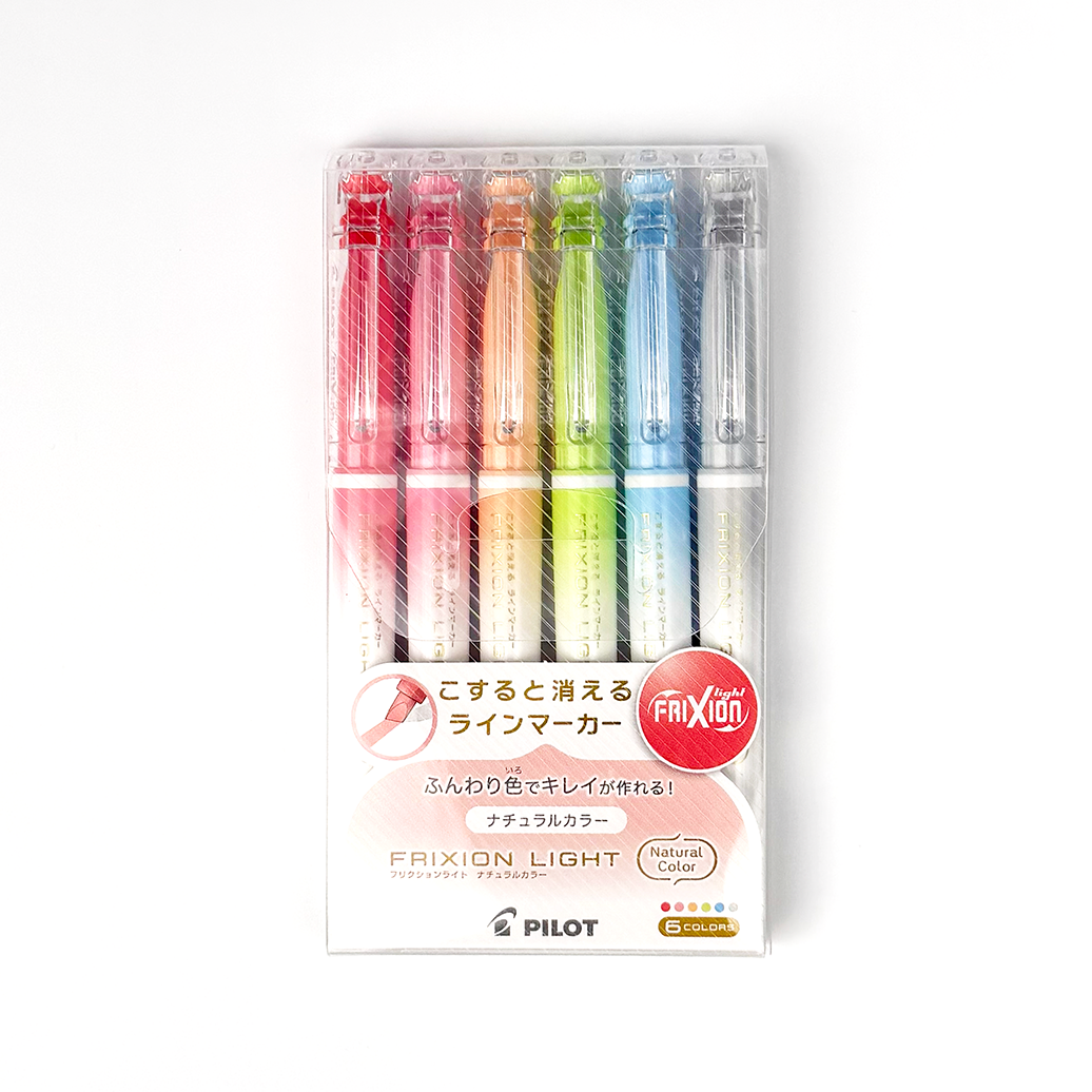 FriXion Light Natural Color Erasable Highlighter Set (Pilot)