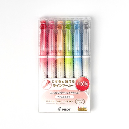 FriXion Light Natural Color Erasable Highlighter Set (Pilot)