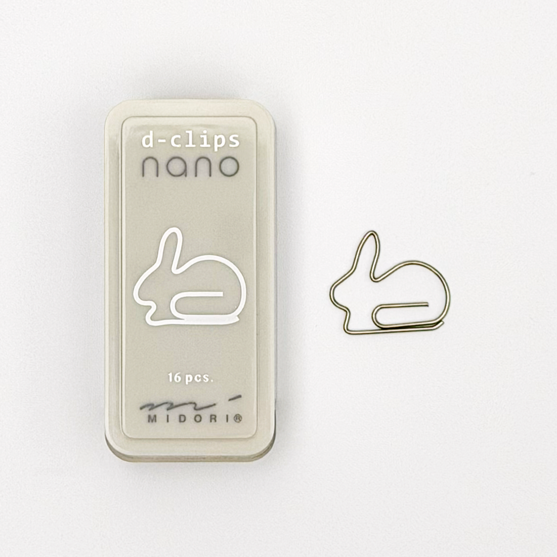D-Clips Nano Shaped Paper Clips (MIDORI)