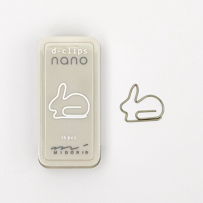 D-Clips Nano Shaped Paper Clips (MIDORI)