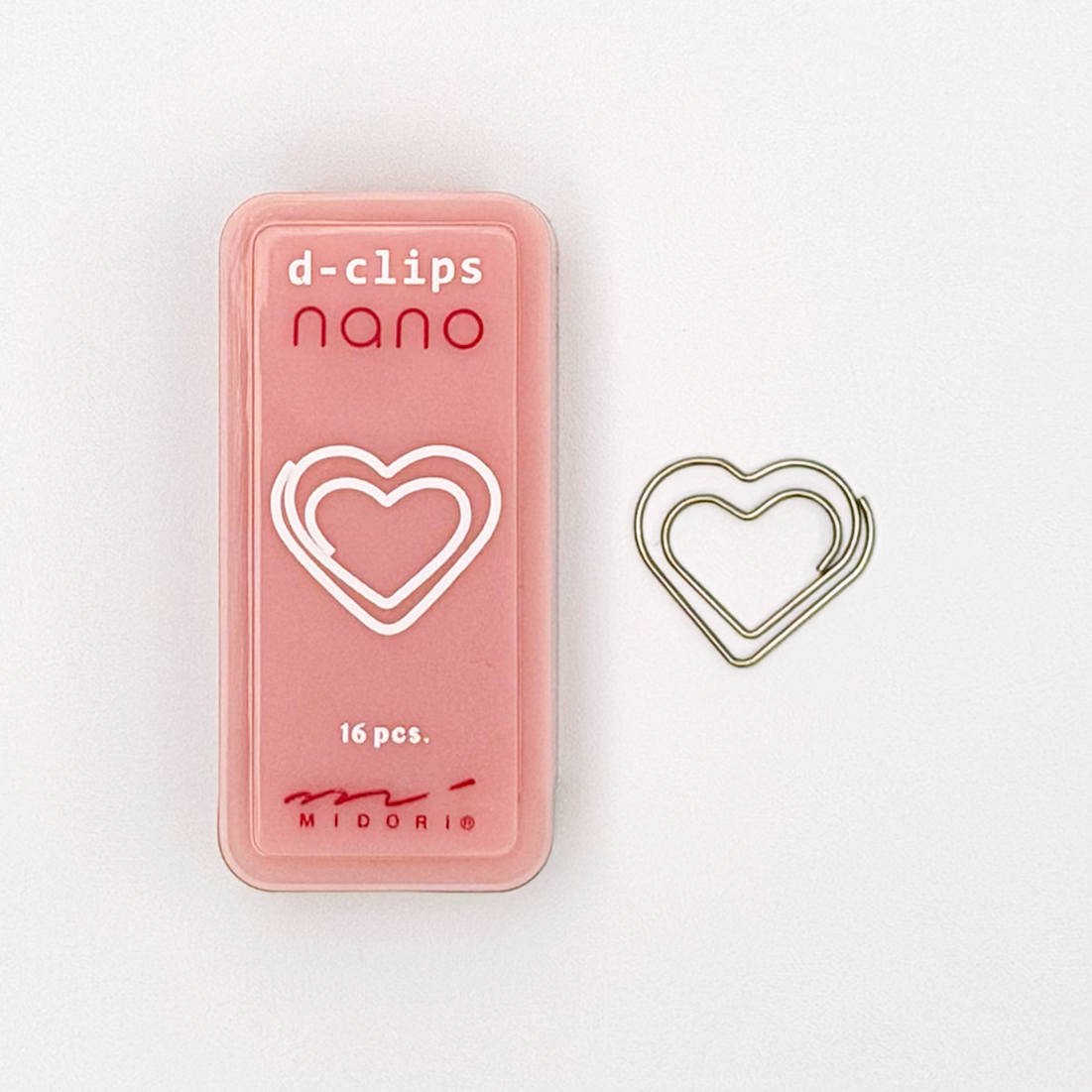 D-Clips Nano Shaped Paper Clips (MIDORI)
