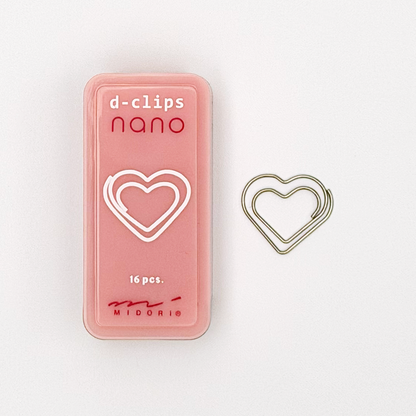 D-Clips Nano Shaped Paper Clips (MIDORI)