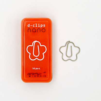 D-Clips Nano Shaped Paper Clips (MIDORI)