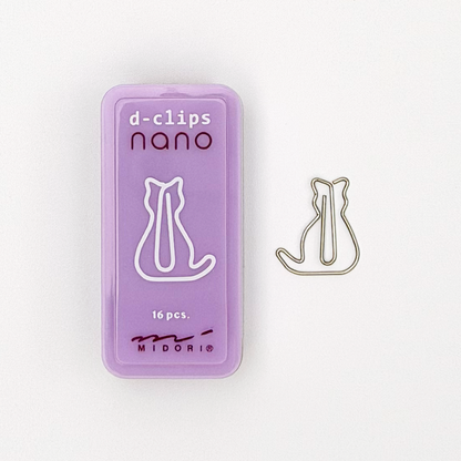 D-Clips Nano Shaped Paper Clips (MIDORI)