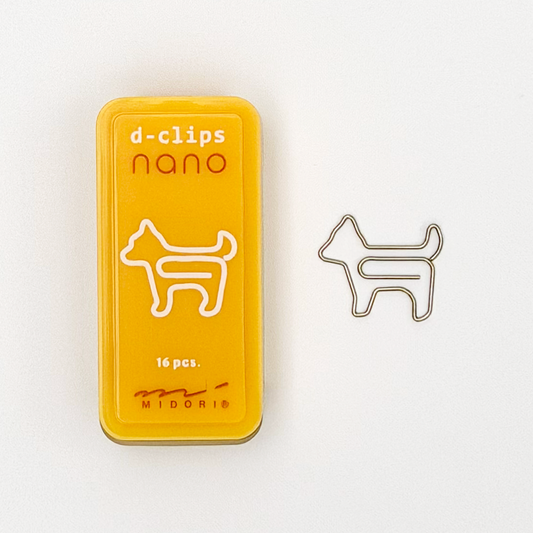 D-Clips Nano Shaped Paper Clips (MIDORI)