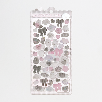 Bonbon Drop Fuwafuwa Drop Fuzzy Stickers