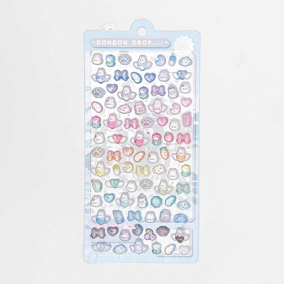Bonbon Drop Mini Puffy Stickers