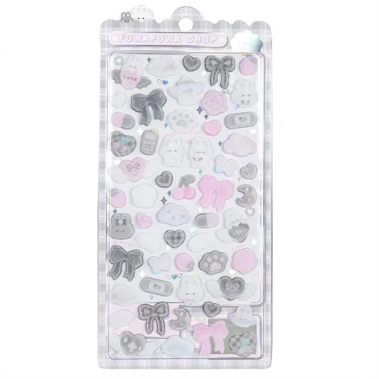 Bonbon Drop Fuwafuwa Drop Fuzzy Stickers