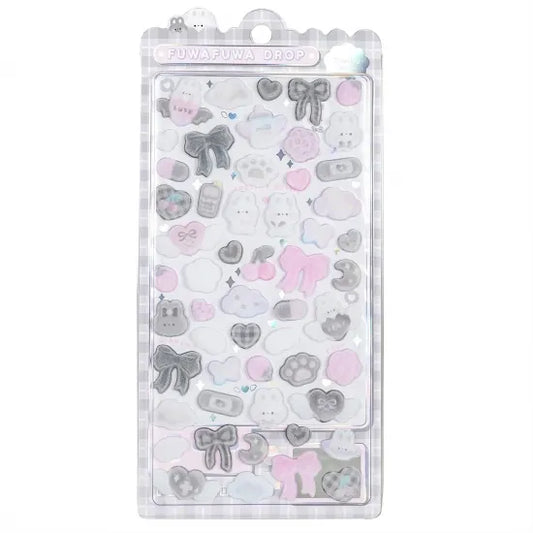 Bonbon Drop Fuwafuwa Drop Fuzzy Stickers