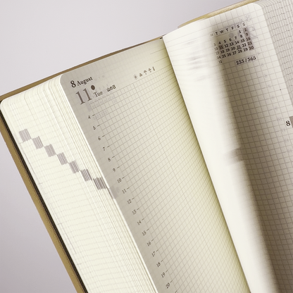 hibino 2 Pages/Day A6 Daily Journal (MIDORI)